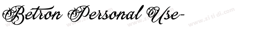 Betron Personal Use字体转换